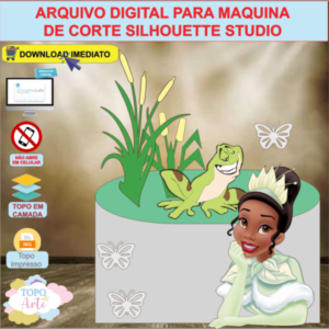 ARQUIVO de Corte Topo de Bolo A Princesa e o Sapo - 18