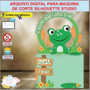 ARQUIVO de Corte Topo de Bolo A Sapinha da Princesa - 19