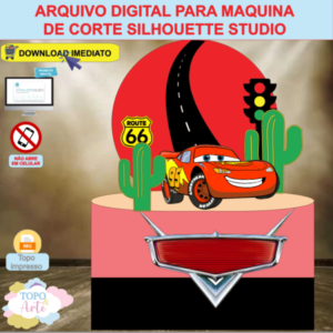 ARQUIVO de Corte Topo de Bolo Carros Disney - 04