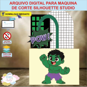 ARQUIVO de Corte Topo de Bolo Hulk - 03