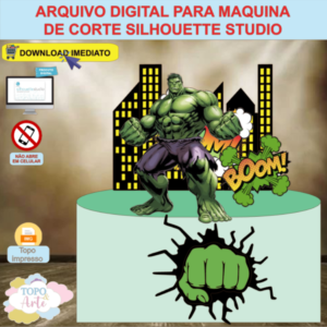 ARQUIVO de Corte Topo de Bolo Hulk - 04