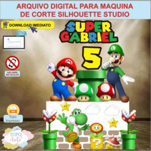 ARQUIVO de Corte Topo de Bolo Mario Bros - 02