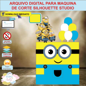 ARQUIVO de Corte Topo de Bolo Minions - 02