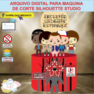 ARQUIVO de Corte Topo de Bolo Stranger Things - 04