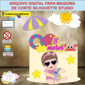 ARQUIVO de Corte Topo de Bolo Tardezinha Praia - 09