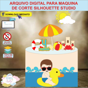ARQUIVO de Corte Topo de Bolo Tardezinha Praia - 12