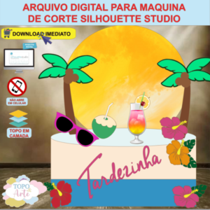 ARQUIVO de Corte Topo de Bolo Tardezinha Praia - 13