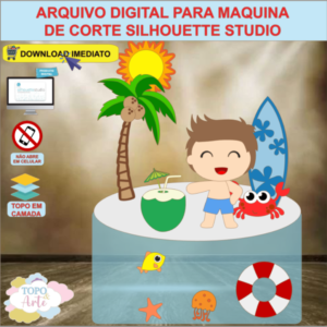 ARQUIVO de Corte Topo de Bolo Tardezinha Praia - 15