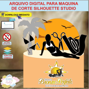 ARQUIVO de Corte Topo de Bolo Tardezinha Praia - 22