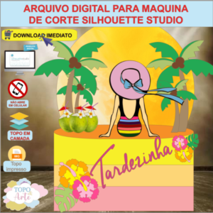 ARQUIVO de Corte Topo de Bolo Tardezinha Praia - 23