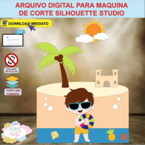 ARQUIVO de Corte Topo de Bolo Tardezinha Praia - 25