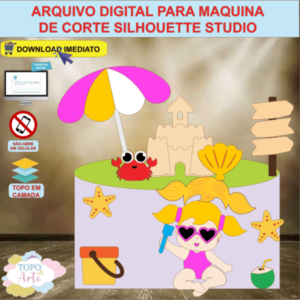 ARQUIVO de Corte Topo de Bolo Tardezinha Praia - 26