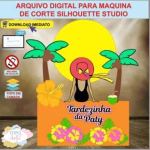 ARQUIVO de Corte Topo de Bolo Tardezinha Praia - 30