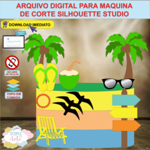 ARQUIVO de Corte Topo de Bolo Tardezinha Praia - 32