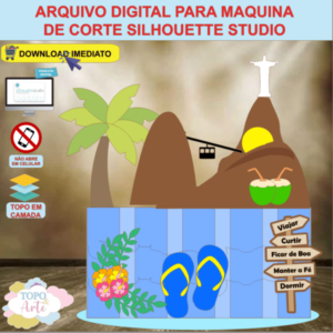 ARQUIVO de Corte Topo de Bolo Tardezinha Praia Pao de Acucar - 04