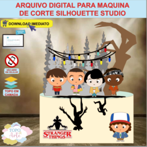 ARQUIVO de Corte Topo de Bolo Stranger Things - 03