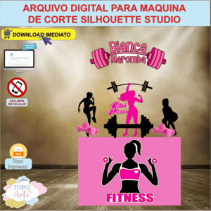 ARQUIVO de Corte Topo de Bolo Academia Fitness - 04