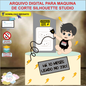 ARQUIVO de Corte Topo de Bolo Bebe 220 Volts - 02