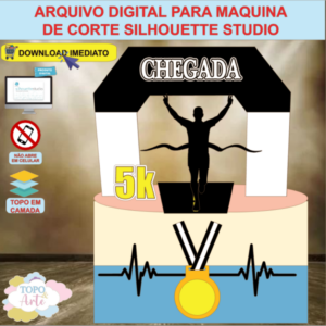 ARQUIVO de Corte Topo de Bolo Corrida Maratona - 04