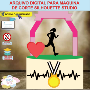 ARQUIVO de Corte Topo de Bolo Corrida Maratona - 01