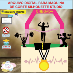 ARQUIVO de Corte Topo de Bolo Corrida Maratona - 03