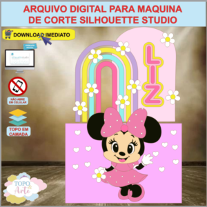 ARQUIVO de Corte Topo de Bolo Minnie Mouse - 28