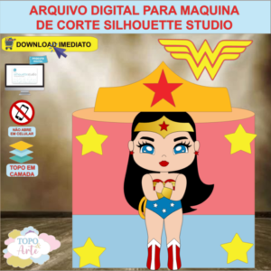 ARQUIVO de Corte Topo de Bolo Mulher Maravilha - 15