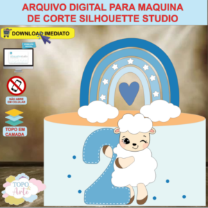 ARQUIVO de Corte Topo de Bolo Ovelhinha - 08