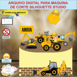 ARQUIVO de Corte Topo de Bolo Trator Construçao - 02