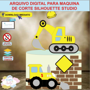 ARQUIVO de Corte Topo de Bolo Trator Construçao - 03