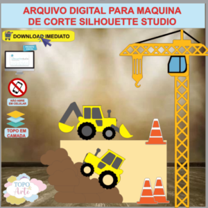 ARQUIVO de Corte Topo de Bolo Trator Construçao - 07