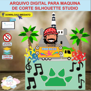 ARQUIVO de Corte Topo de Bolo Carnaval Folia Bel Marques - 39