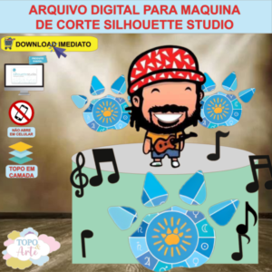 ARQUIVO de Corte Topo de Bolo Carnaval Folia Bel Marques - 40