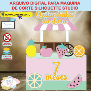 ARQUIVO de Corte Topo de Bolo Frutas - 06