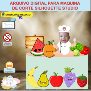 ARQUIVO de Corte Topo de Bolo Frutas - 07