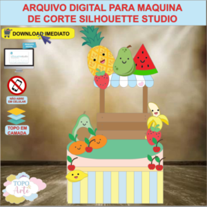 ARQUIVO de Corte Topo de Bolo Frutas - 15