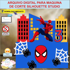 ARQUIVO de Corte Topo de Bolo  Homem Aranha - 07