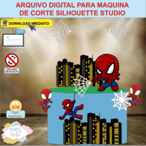 ARQUIVO de Corte Topo de Bolo  Homem Aranha - 09