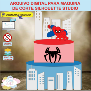 ARQUIVO de Corte Topo de Bolo  Homem Aranha - 10