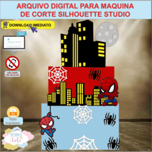 ARQUIVO de Corte Topo de Bolo  Homem Aranha - 12