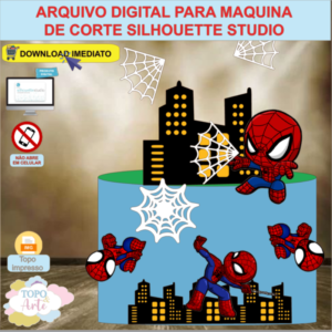ARQUIVO de Corte Topo de Bolo  Homem Aranha - 13