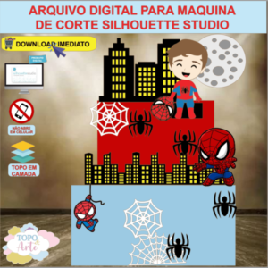ARQUIVO de Corte Topo de Bolo  Homem Aranha - 17