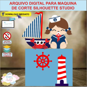 ARQUIVO de Corte Topo de Bolo Marinheira - 04
