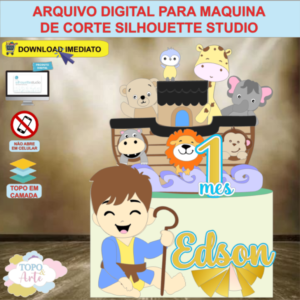 ARQUIVO de Corte Topo de Bolo Arca de Noe - 08