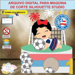 ARQUIVO de Corte Topo de Bolo Futebol Bahia - 01