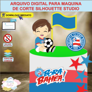 ARQUIVO de Corte Topo de Bolo Futebol Bahia - 03
