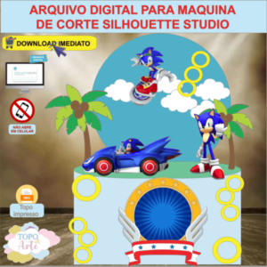ARQUIVO de Corte Topo de Bolo Sonic - 01