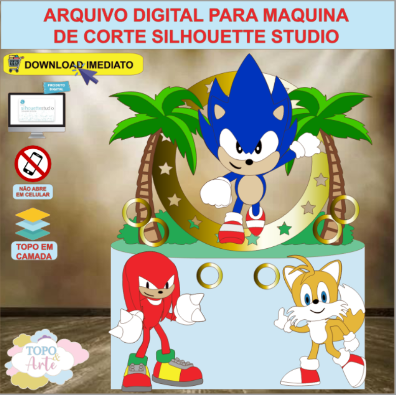 ARQUIVO de Corte Topo de Bolo Sonic - 02