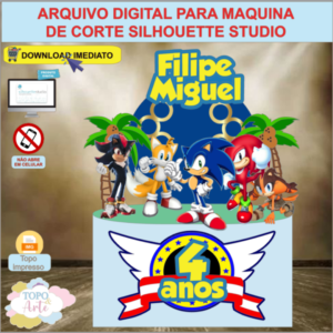 ARQUIVO de Corte Topo de Bolo Sonic - 11