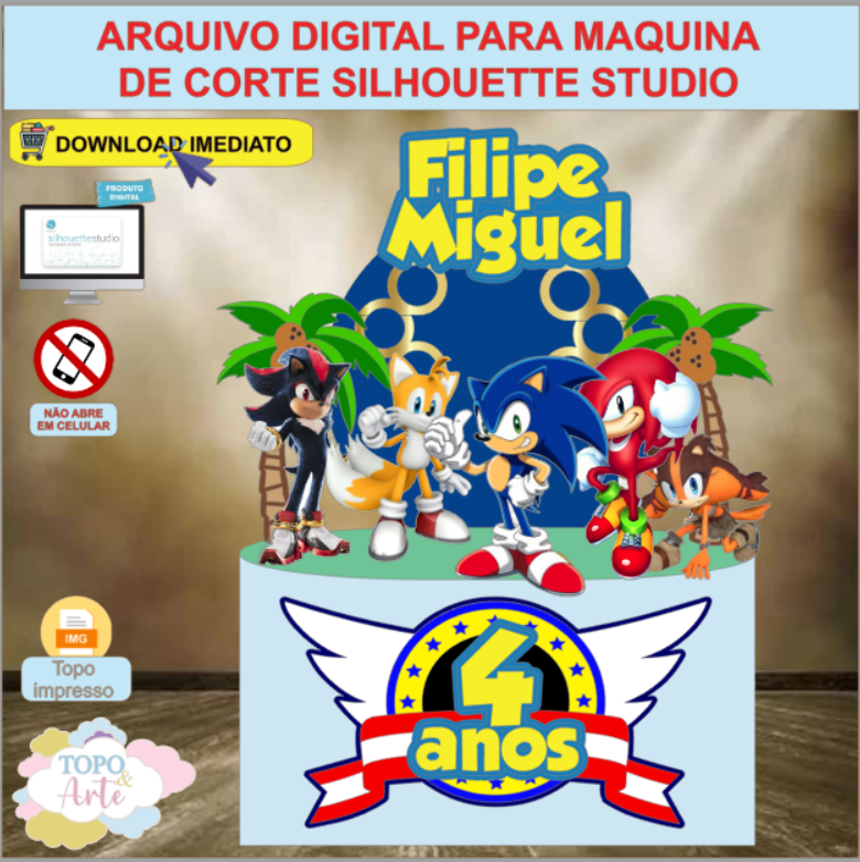 ARQUIVO de Corte Topo de Bolo Sonic - 11